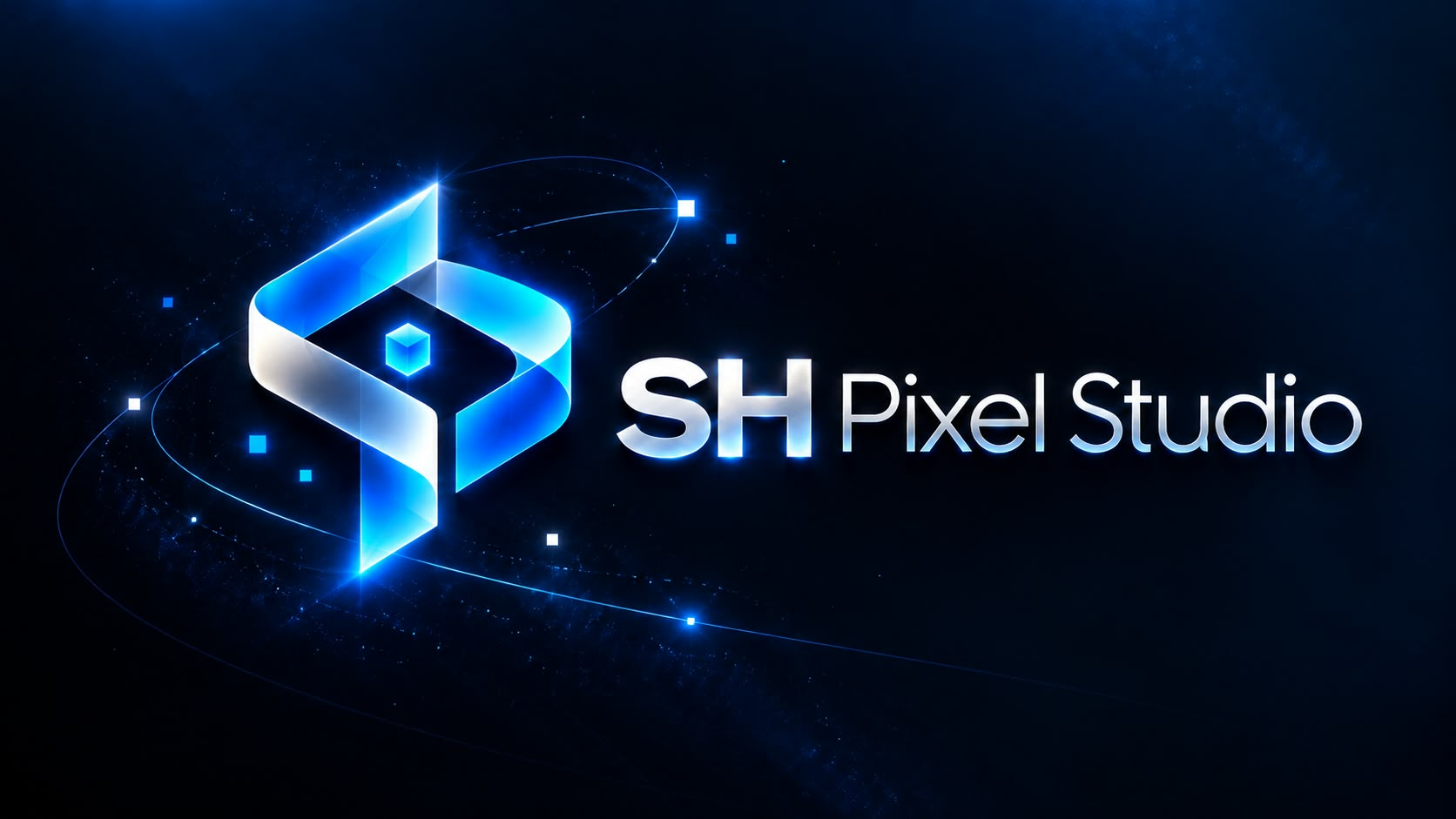 SH Pixel Studio — Our studio · Original identity